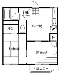 フラワーハウスの物件間取画像